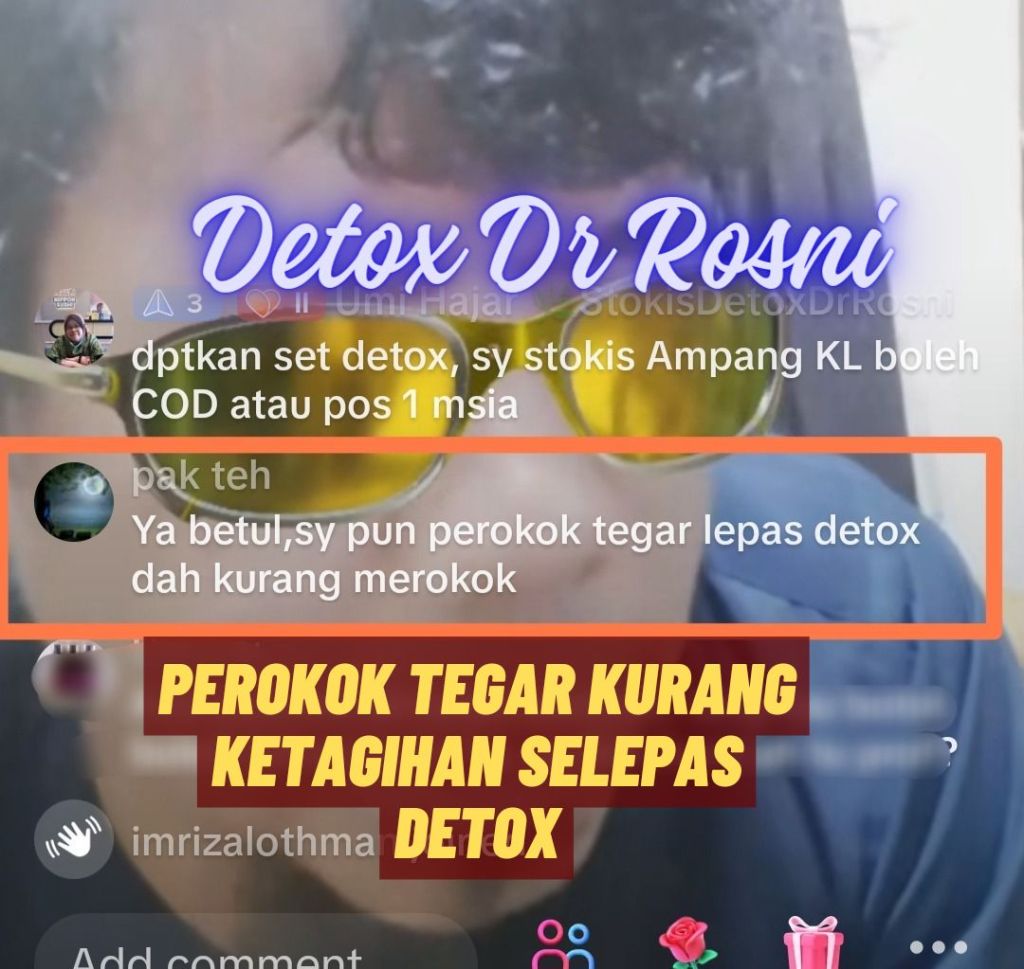 Perokok boleh berdetox & hilangkan ketagihan ke?