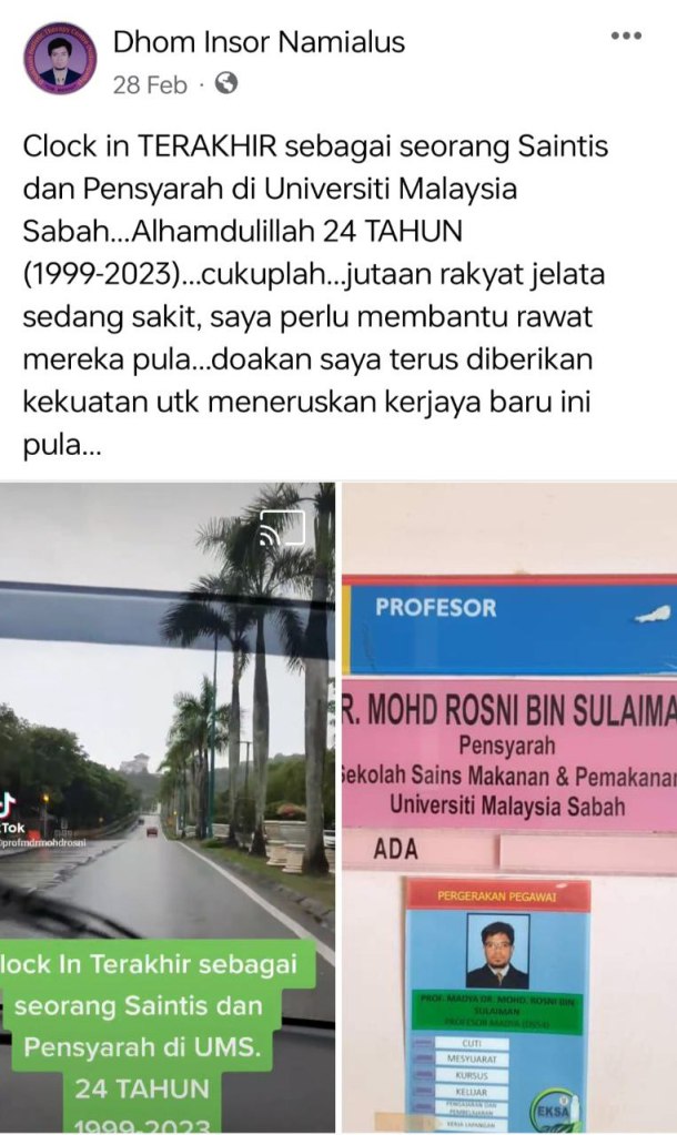 Bio Prof Dr Rosni