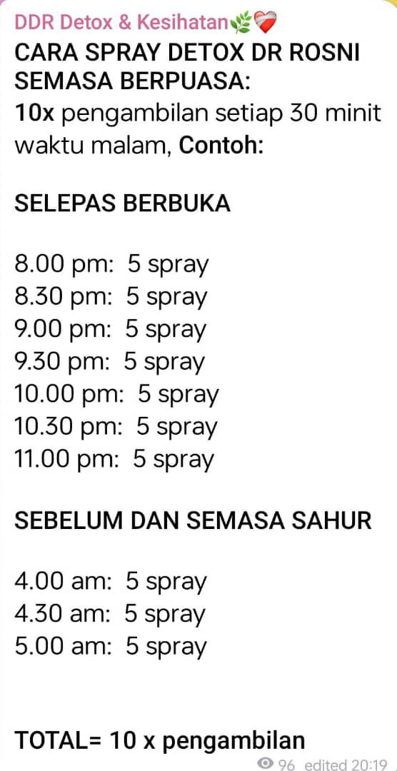 Bulan puasa boleh Detox&nbsp;ke?